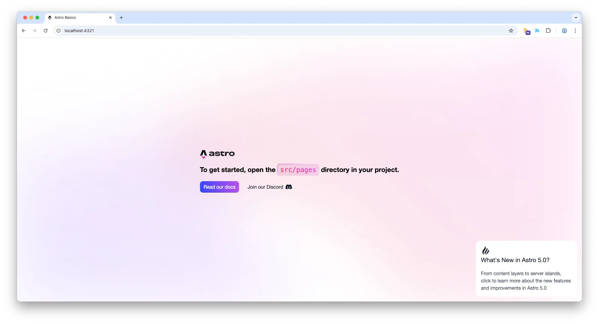 Astro Homepage