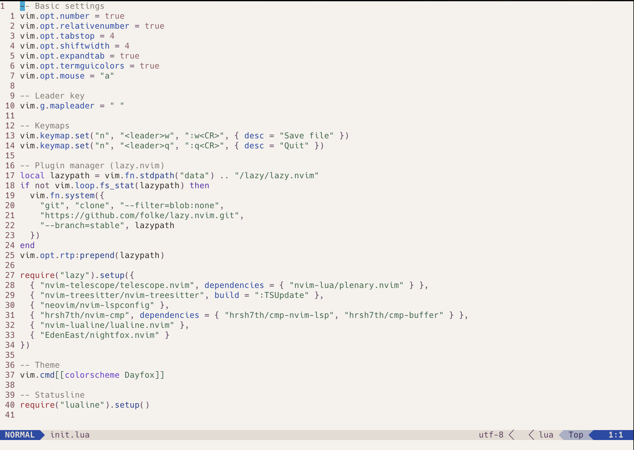 My Neovim setup